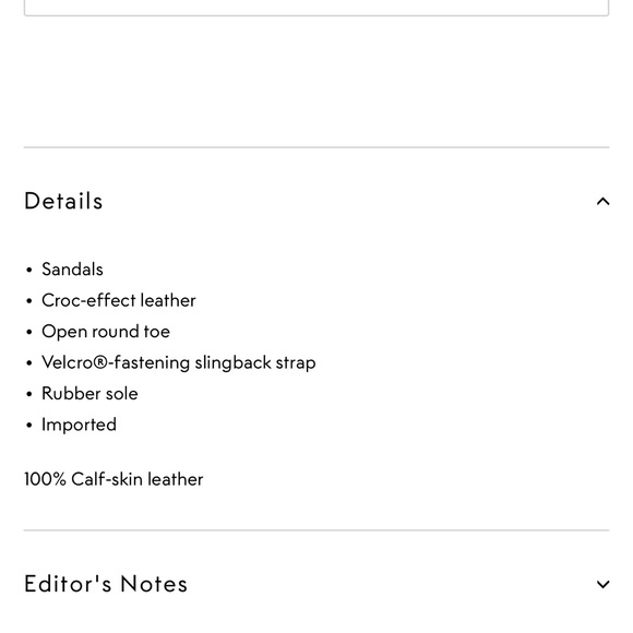 NEW Stuart Weitzman white and black leather croc sandals - Picture 11 of 12